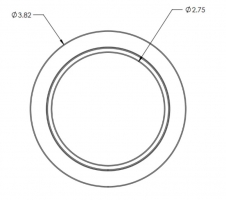 Optec DSI 3.5 x 24tpi to Optec-3000-S Adapter